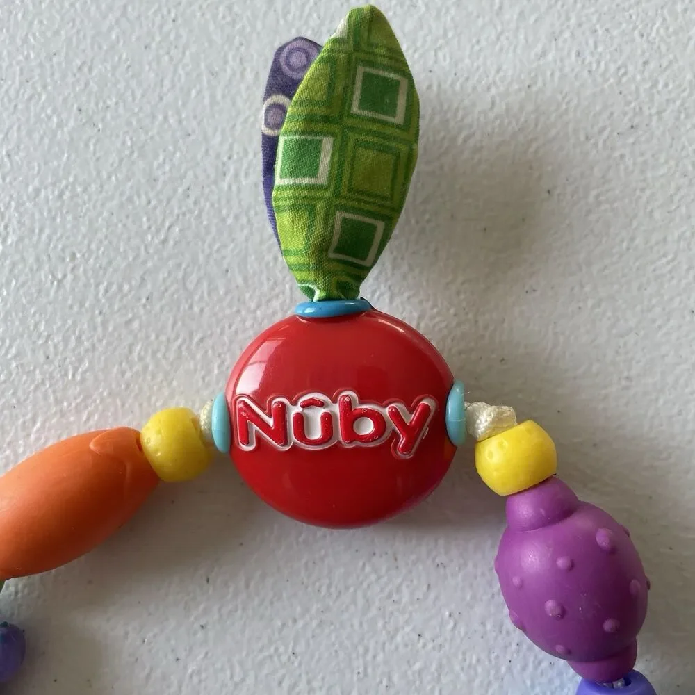 Nuby Safari Friends Soothing Teether Ring Infant Baby Toy Animals Colorful